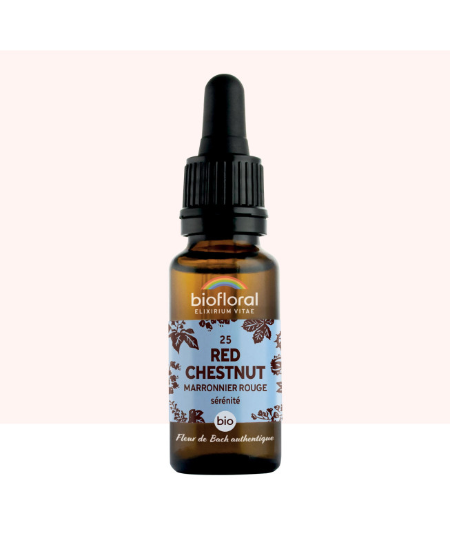 Fleur de Bach Authentique - Red Chestnut  (Marronnier rouge) n 25 biofloral