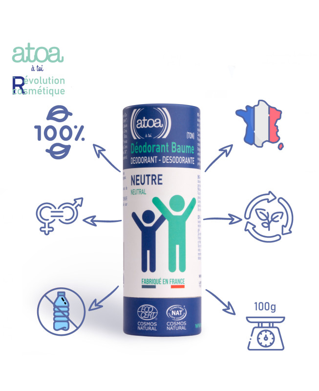 ATOA deodorant baume sans parfum